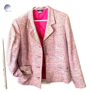 Pink Tweed Blazer